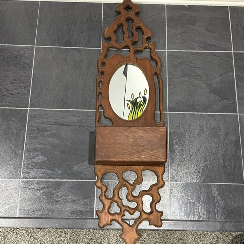 Vintage carved wooden wall - vintage,